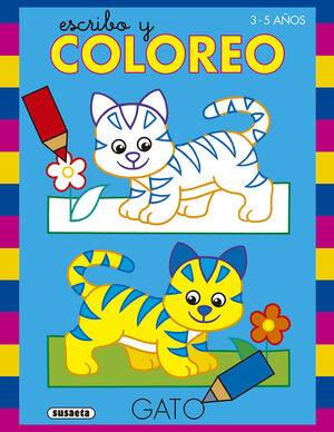 AZUL.(ESCRIBO Y COLOREO 1).(3-5 AÑOS).(REF:6045-01