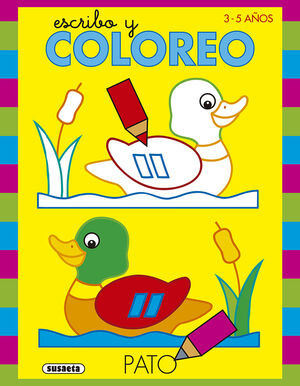 AMARILLO.(ESCRIBO Y COLOREO 2).(3-5 AÑOS).(REF:604