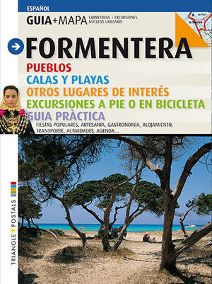 GUIA MAPA FORMENTERA. PUEBLOS, CALAS Y PLAYAS. OTROS LUGARES DE INTERS...